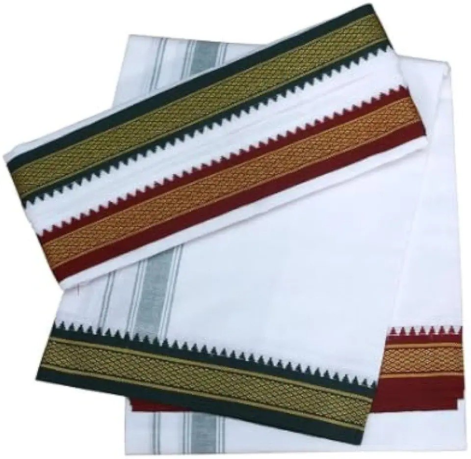 Royal Border Cotton Dhoti